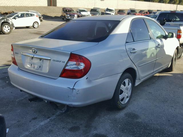 4T1BE32K93U721954 - 2003 TOYOTA CAMRY LE SILVER photo 4