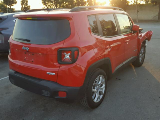 ZACCJABT1FPB26720 - 2015 JEEP RENEGADE L RED photo 4