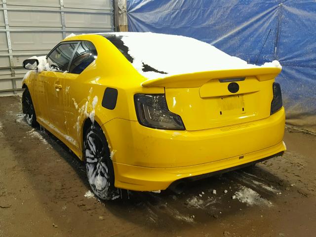 JTKJF5C78C3024700 - 2012 TOYOTA SCION TC YELLOW photo 3