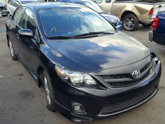 2T1BU4EE7BC732109 - 2011 TOYOTA COROLLA BA BLACK photo 1