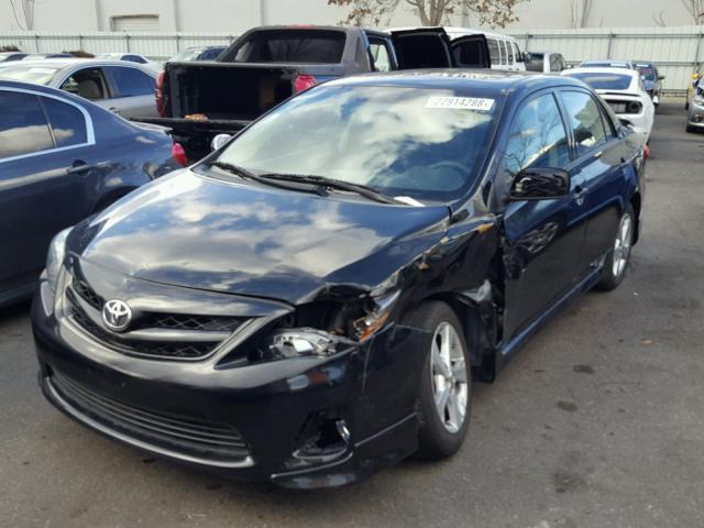 2T1BU4EE7BC732109 - 2011 TOYOTA COROLLA BA BLACK photo 2