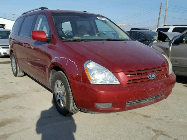 KNDMB233396318296 - 2009 KIA SEDONA EX RED photo 1