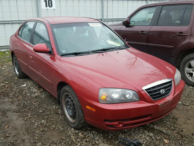 KMHDN46D95U115910 - 2005 HYUNDAI ELANTRA GL RED photo 1