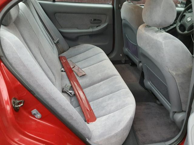 KMHDN46D95U115910 - 2005 HYUNDAI ELANTRA GL RED photo 6