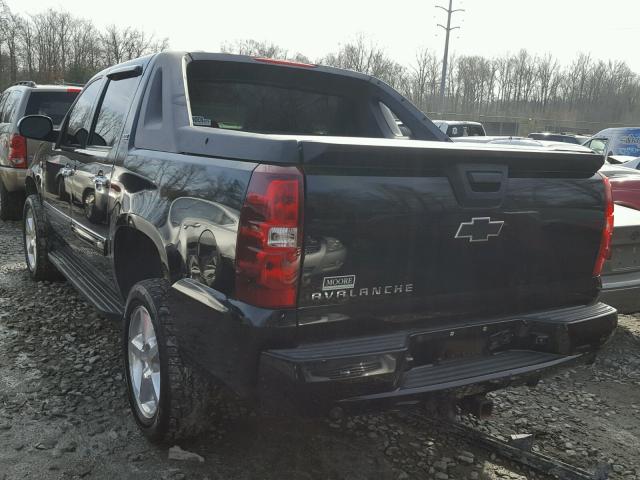 3GNEK12397G104948 - 2007 CHEVROLET AVALANCHE BLACK photo 3