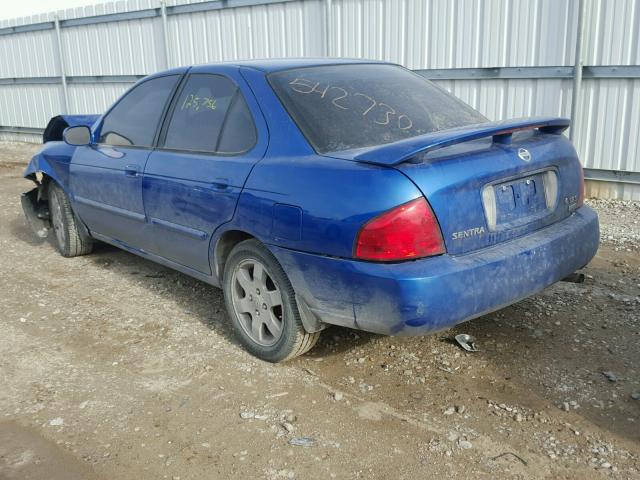 3N1CB51D36L466963 - 2006 NISSAN SENTRA 1.8 BLUE photo 3