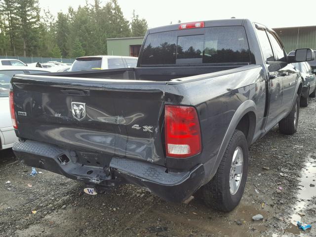 1D7RV1GT4BS541323 - 2011 DODGE RAM 1500 BLACK photo 4