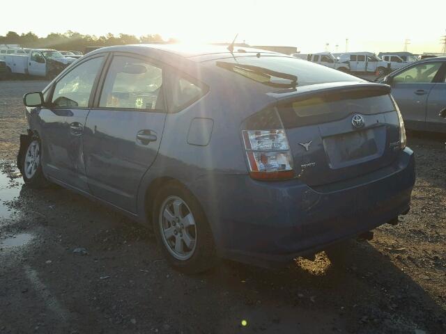 JTDKB20U957031229 - 2005 TOYOTA PRIUS BLUE photo 3