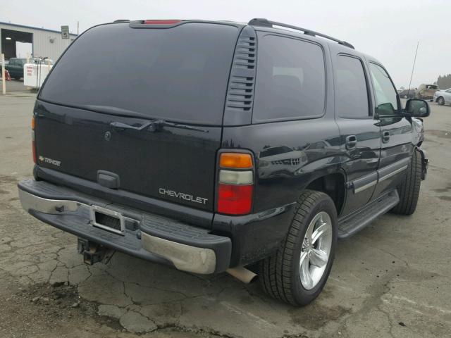 1GNEC13T15R115130 - 2005 CHEVROLET TAHOE C150 BLACK photo 4