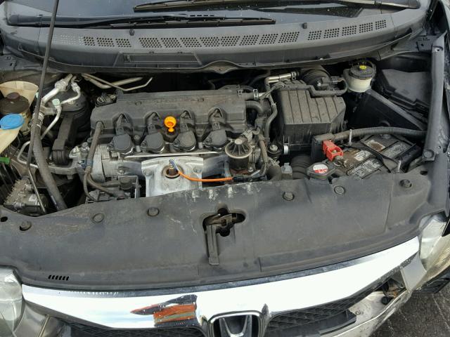 2HGFA16879H320579 - 2009 HONDA CIVIC EX შავი ფოტო 7