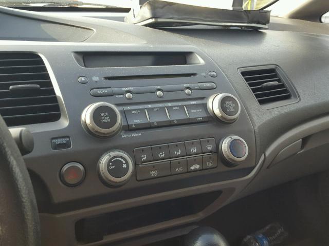 2HGFA16879H320579 - 2009 HONDA CIVIC EX შავი ფოტო 9