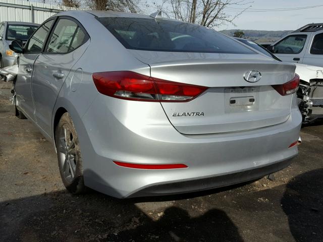 5NPD84LF4HH184228 - 2017 HYUNDAI ELANTRA SE SILVER photo 3