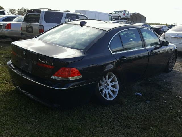 WBAGN63595DS56712 - 2005 BMW 745 LI Negro foto 4