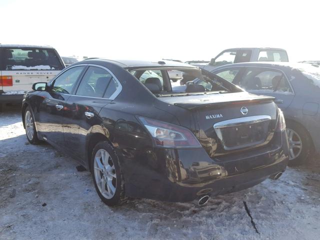 1N4AA5AP5CC867817 - 2012 NISSAN MAXIMA S BLACK photo 3