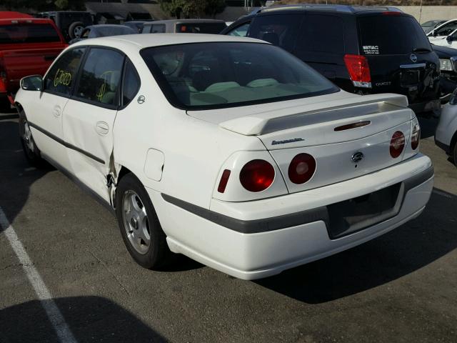 2G1WF52E249374239 - 2004 CHEVROLET IMPALA WHITE photo 3