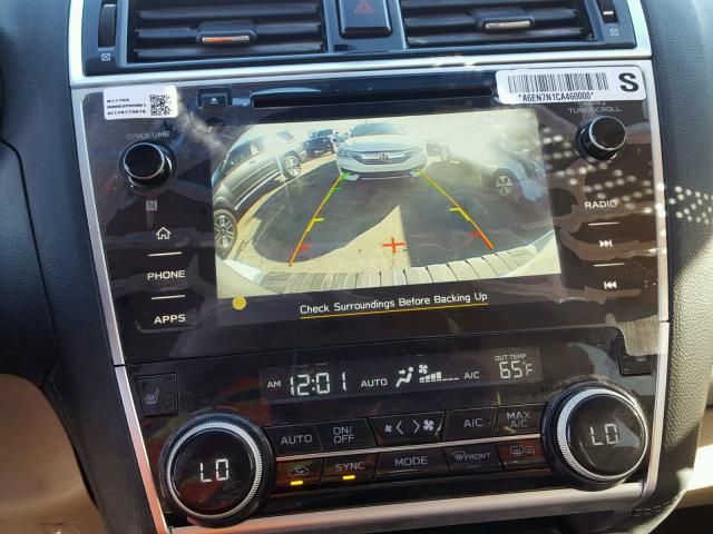 4S4BSACC4J3200986 - 2018 SUBARU OUTBACK 2. GRAY photo 9