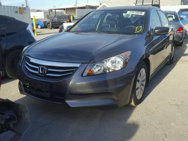 1HGCP2F3XCA194980 - 2012 HONDA ACCORD LX GRAY photo 2