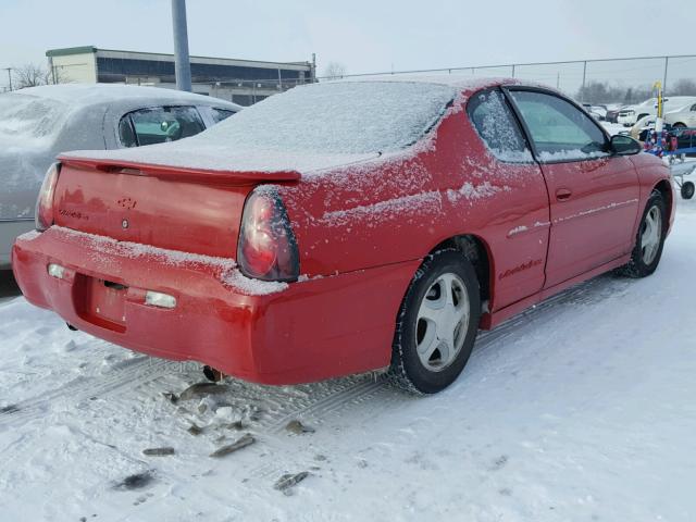 2G1WX12K639232437 - 2003 CHEVROLET MONTE CARL RED photo 4