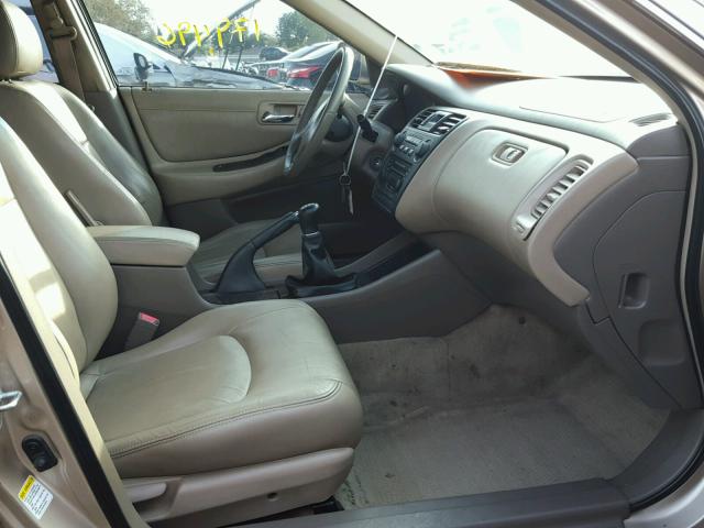 1HGCG65821A067271 - 2001 HONDA ACCORD EX BEIGE photo 5