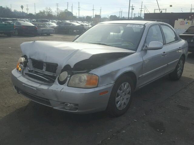 KNAGD126145254820 - 2004 KIA OPTIMA LX SILVER photo 2