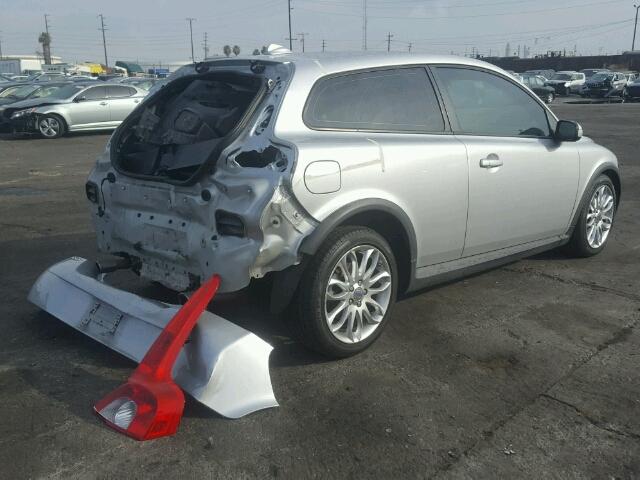 YV1MK672782067307 - 2008 VOLVO C30 T5 SILVER photo 4