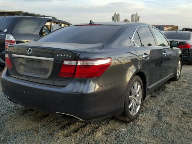 JTHBL46F475009427 - 2007 LEXUS LS 460 BLACK photo 4