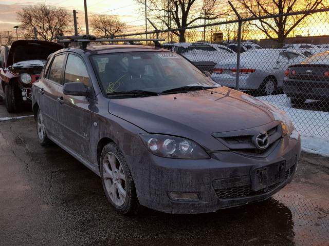 JM1BK343081862584 - 2008 MAZDA 3 HATCHBAC GRAY photo 1