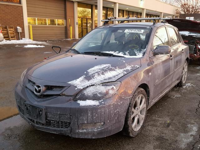 JM1BK343081862584 - 2008 MAZDA 3 HATCHBAC GRAY photo 2