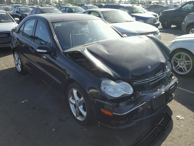 WDBRF52HX7F910895 - 2007 MERCEDES-BENZ C 230 BLACK photo 1