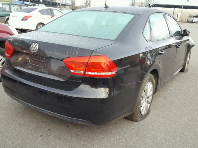 1VWAP7A39CC097684 - 2012 VOLKSWAGEN PASSAT S BLACK photo 4