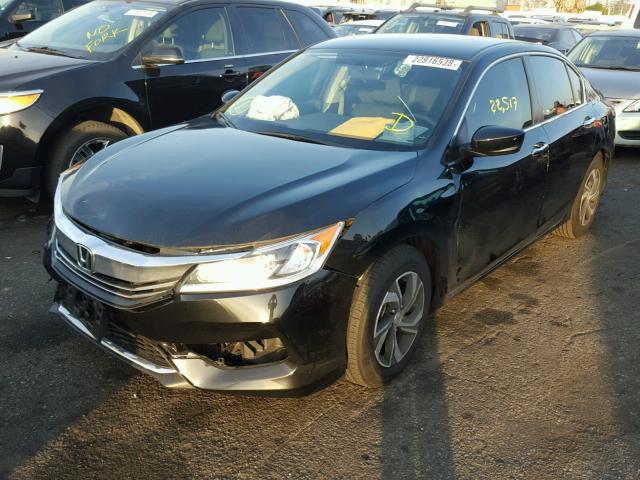 1HGCR2F38HA123391 - 2017 HONDA ACCORD LX BLACK photo 2