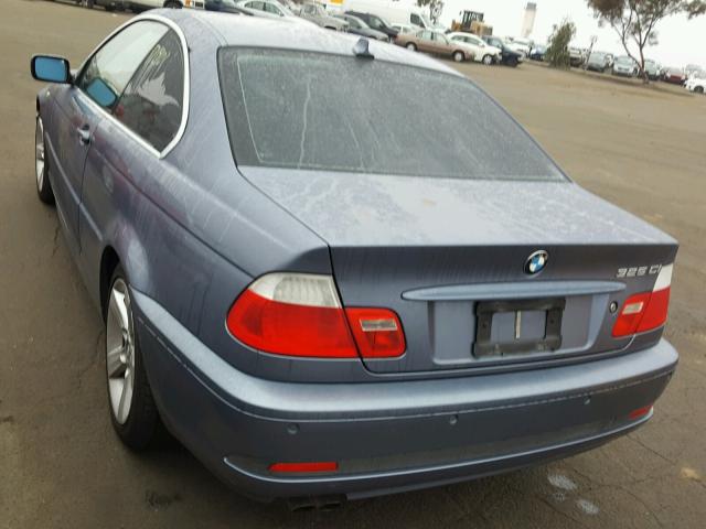 WBABD33494PL05035 - 2004 BMW 325 CI BLUE photo 3