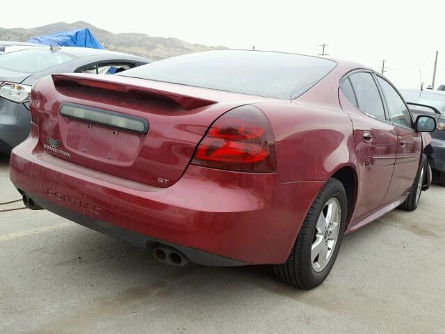 2G2WS522551171522 - 2005 PONTIAC GRAND PRIX RED photo 4