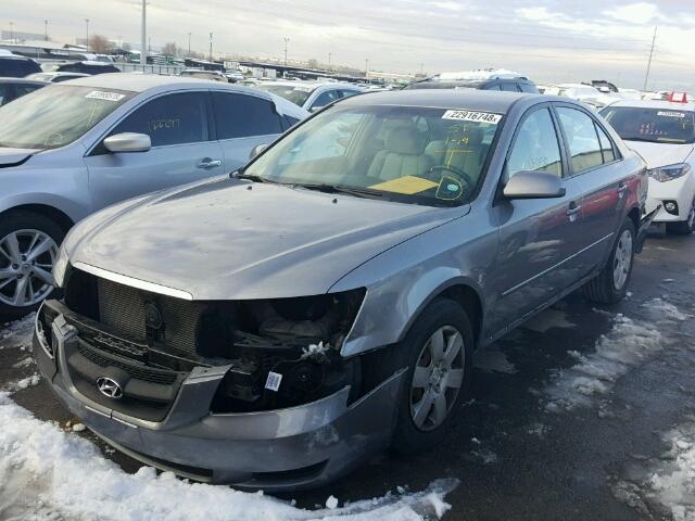 5NPET46C08H367789 - 2008 HYUNDAI SONATA GLS GRAY photo 2