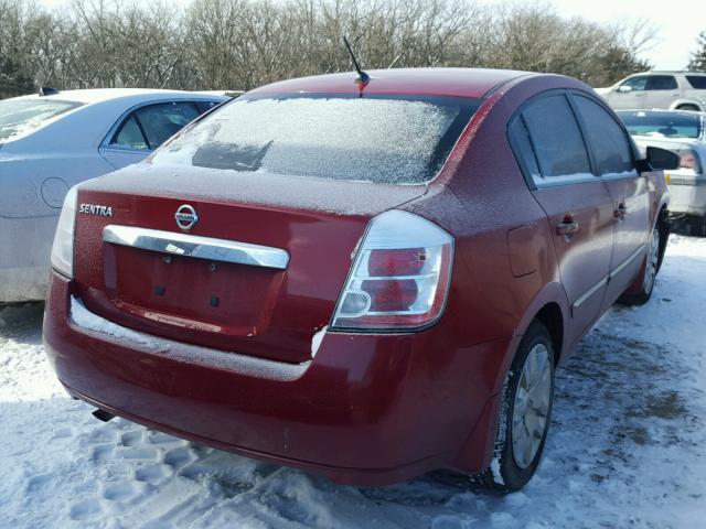 3N1AB6AP3AL670629 - 2010 NISSAN SENTRA 2.0 RED photo 4