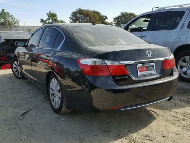 1HGCR2F80EA059242 - 2014 HONDA ACCORD EXL BLACK photo 3