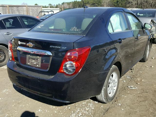 1G1JC5SH7D4247194 - 2013 CHEVROLET SONIC LT BLACK photo 4