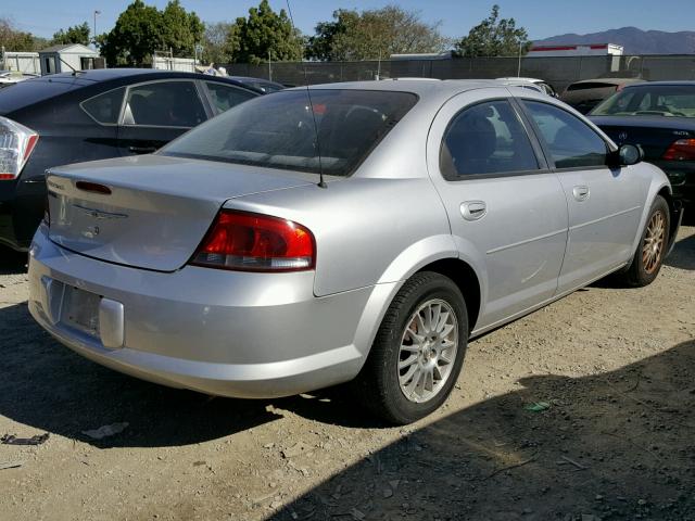 1C3EL46J74N416693 - 2004 CHRYSLER SEBRING LX SILVER photo 4