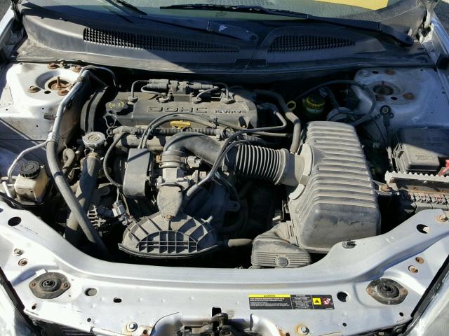 1C3EL46J74N416693 - 2004 CHRYSLER SEBRING LX SILVER photo 7