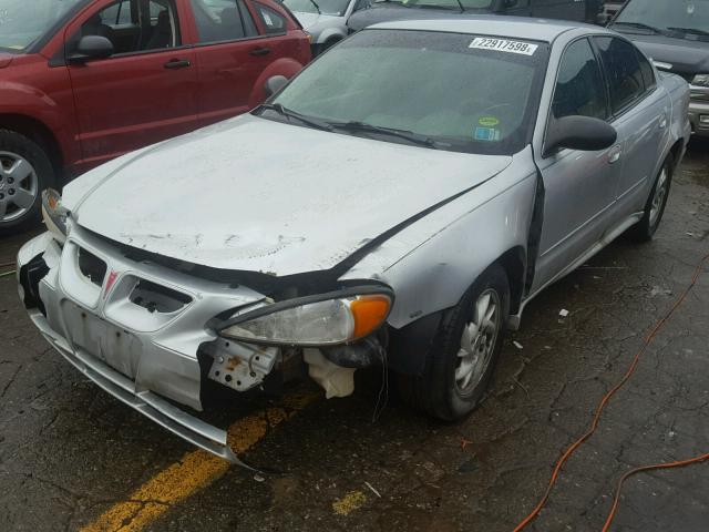 1G2NF52E94C249870 - 2004 PONTIAC GRAND AM S SILVER photo 2