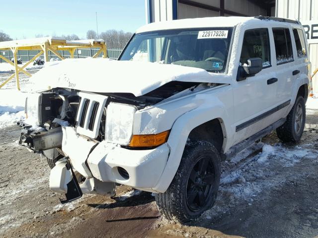 1J8HG48K46C180840 - 2006 JEEP COMMANDER WHITE photo 2