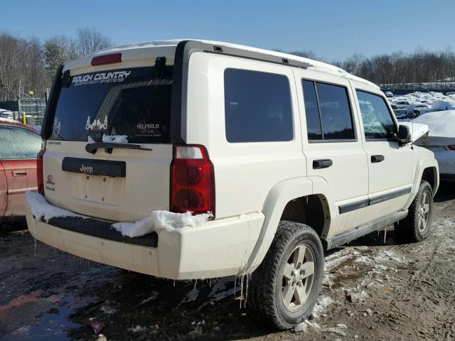 1J8HG48K46C180840 - 2006 JEEP COMMANDER WHITE photo 4