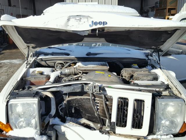 1J8HG48K46C180840 - 2006 JEEP COMMANDER WHITE photo 7