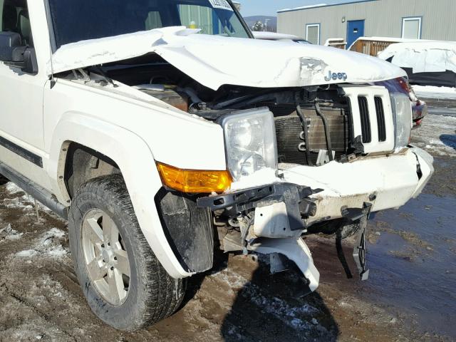 1J8HG48K46C180840 - 2006 JEEP COMMANDER WHITE photo 9