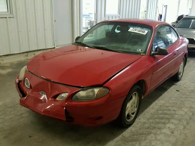 3FAKP1138YR163080 - 2000 FORD ESCORT ZX2 RED photo 2