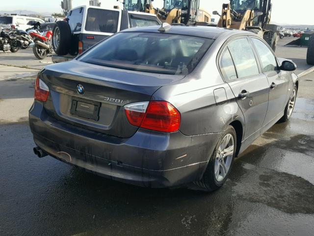 WBAVA375X8NL48017 - 2008 BMW 328 I GRAY photo 4