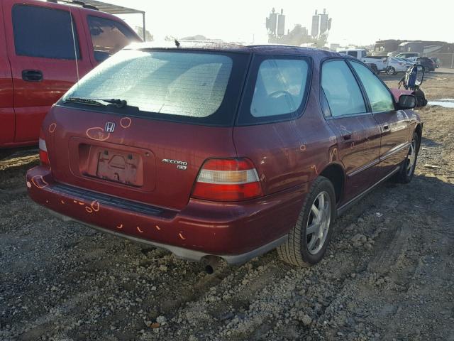 1HGCE1894RA012149 - 1994 HONDA ACCORD EX MAROON photo 4