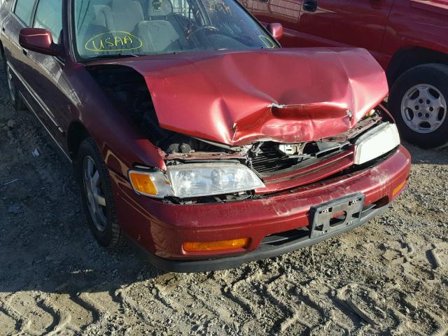 1HGCE1894RA012149 - 1994 HONDA ACCORD EX MAROON photo 9