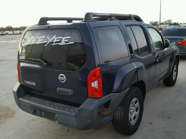 5N1AN08U97C522126 - 2007 NISSAN XTERRA OFF BLUE photo 4