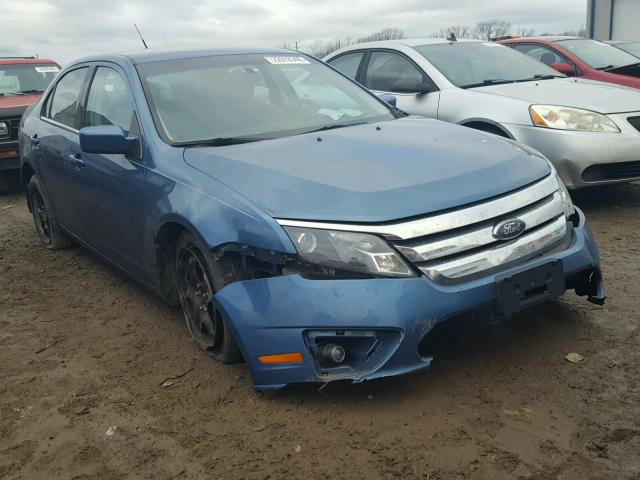 3FAHP0HA5AR221242 - 2010 FORD FUSION SE BLUE photo 1